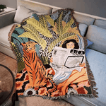 Gemütliche Strickdecke im Boho-Stil für Ihr Zuhause