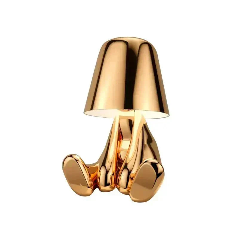 Kreative Tischlampe – Drahtloses Skulpturlicht mit Dimmer