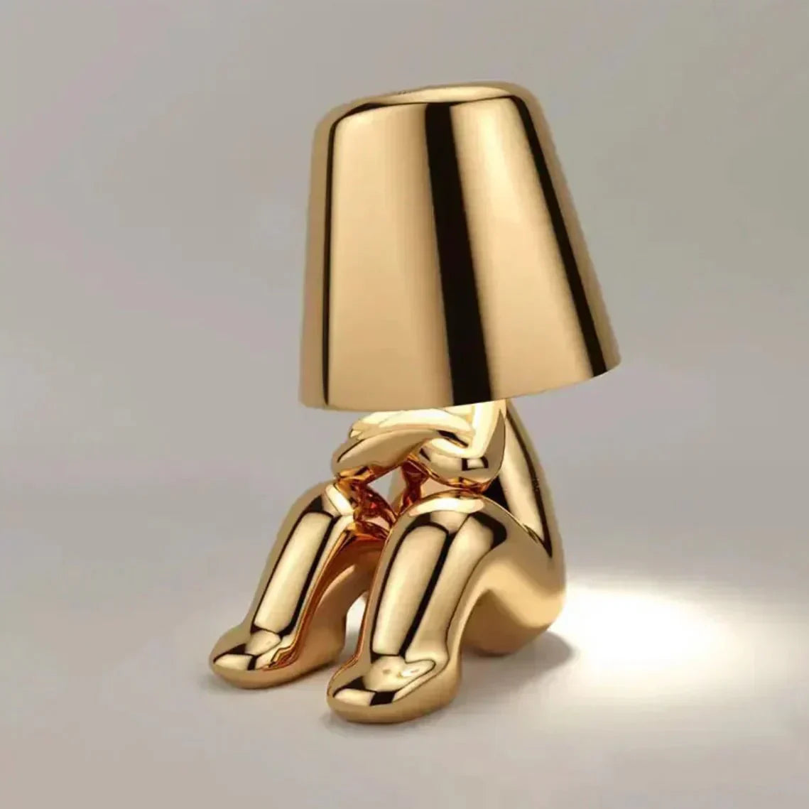Kreative Tischlampe – Drahtloses Skulpturlicht mit Dimmer