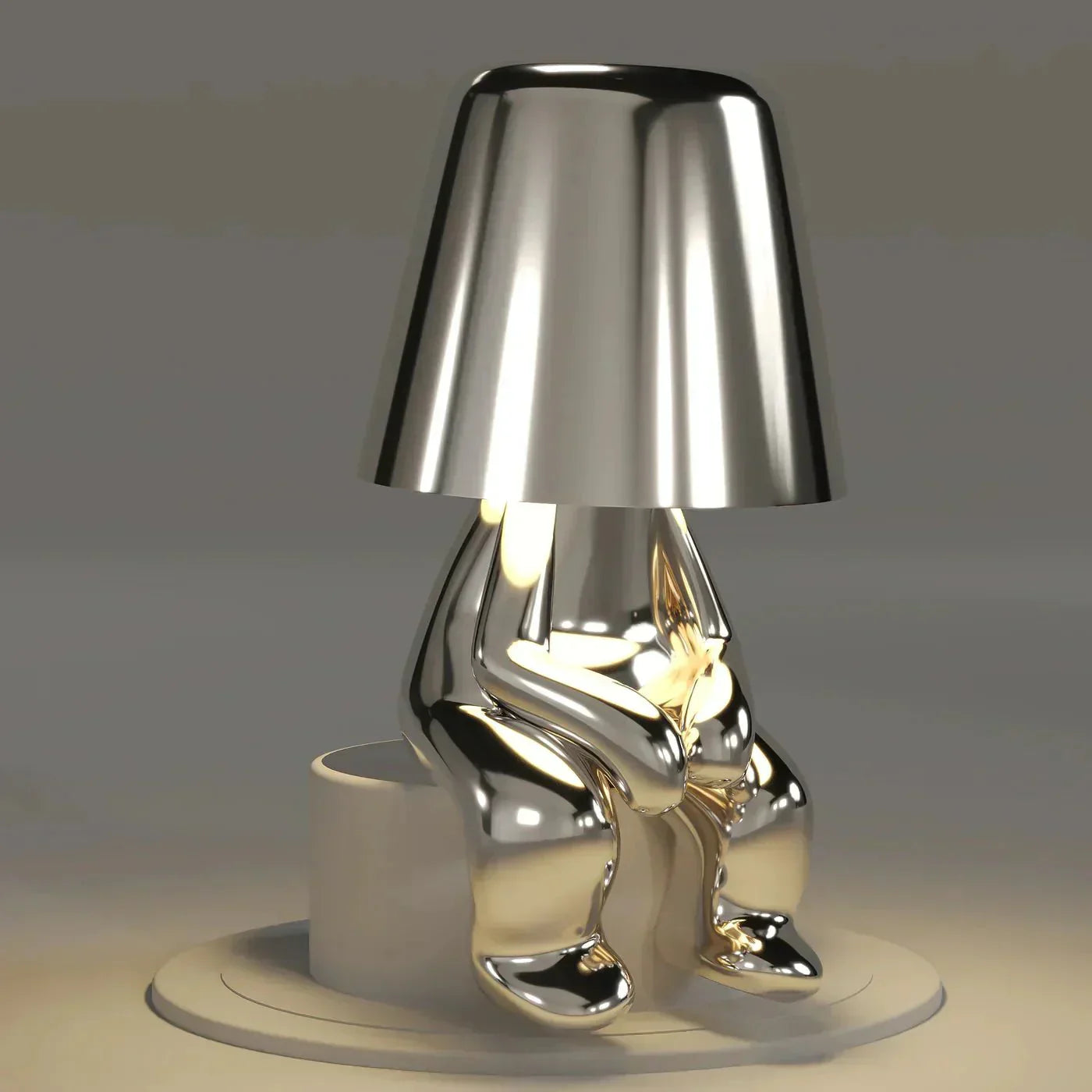 Kreative Tischlampe – Drahtloses Skulpturlicht mit Dimmer