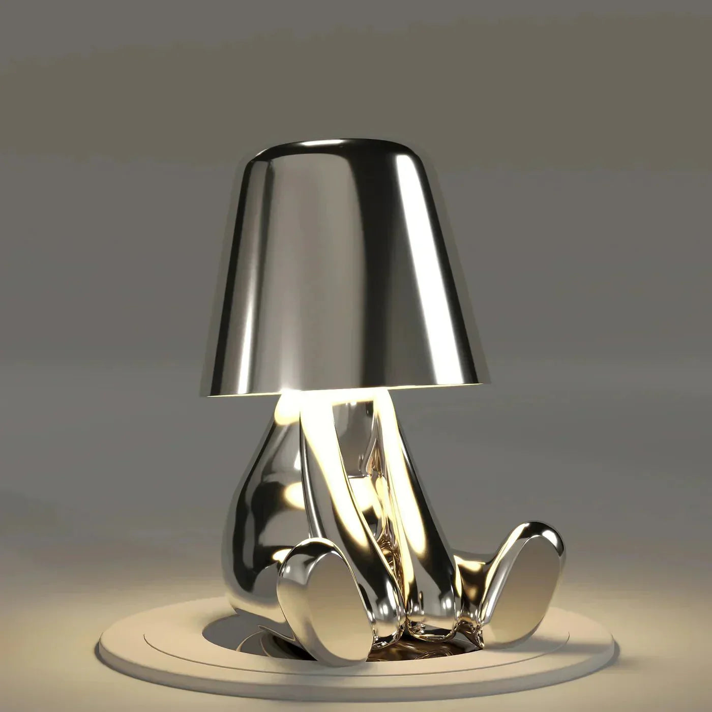 Kreative Tischlampe – Drahtloses Skulpturlicht mit Dimmer