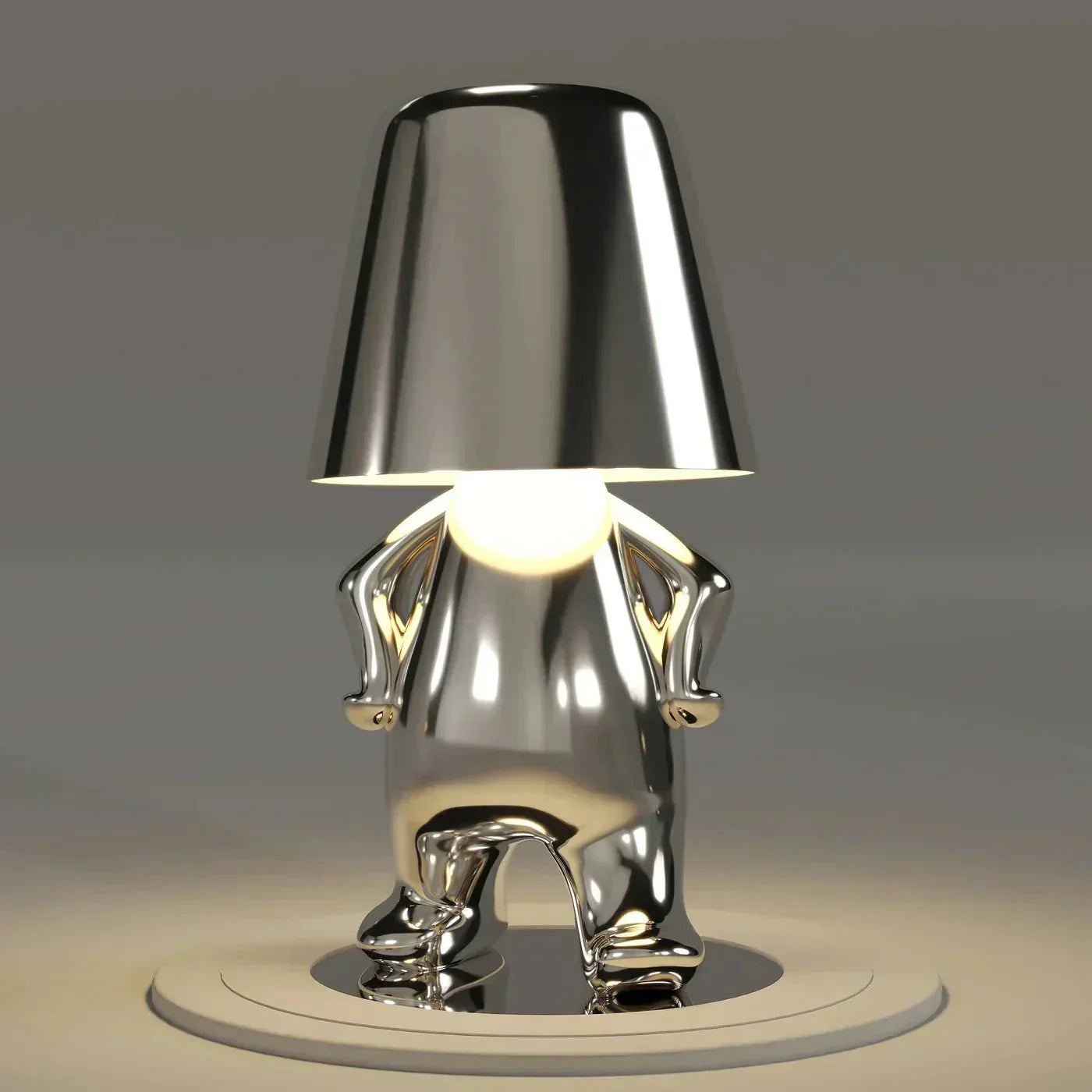 Kreative Tischlampe – Drahtloses Skulpturlicht mit Dimmer