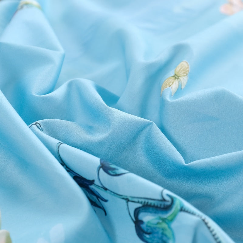Egyptian Cotton Duvet Cover Set (500 TC) – Azure Bloom