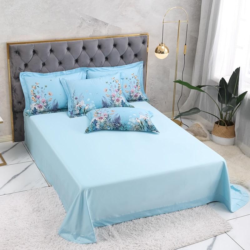 Egyptian Cotton Duvet Cover Set (500 TC) – Azure Bloom