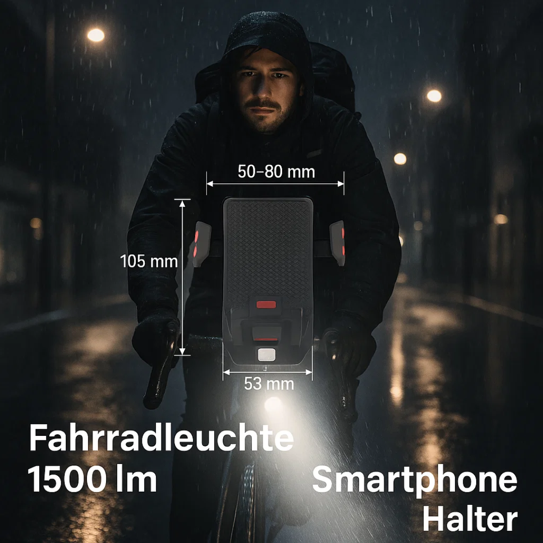 Multifunctional Bicycle Light with Power Bank and 1500 Lumens