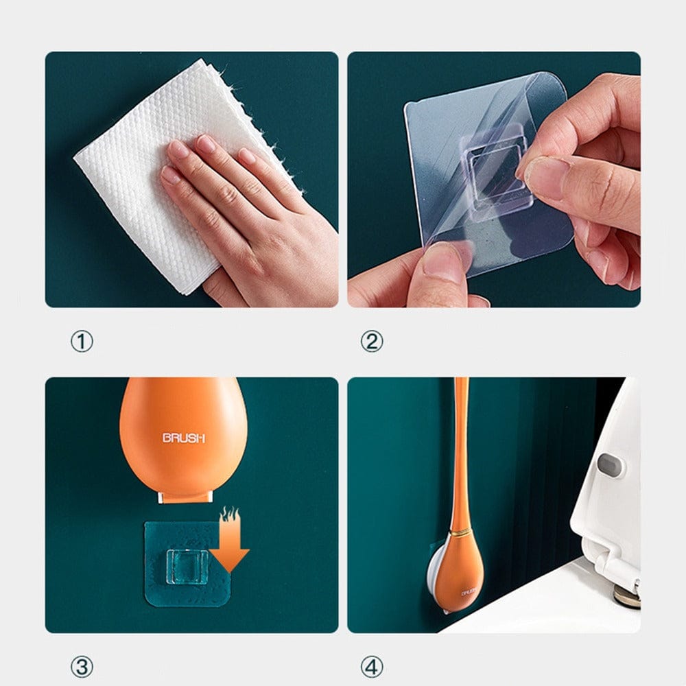 Elegante Silikon-Toilettenbürste für ein makelloses Badezimmer