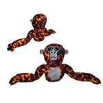 Plush toy of a colorful monkey