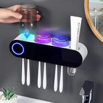 Automatischer Zahnbürstenhalter mit UV-Desinfektion