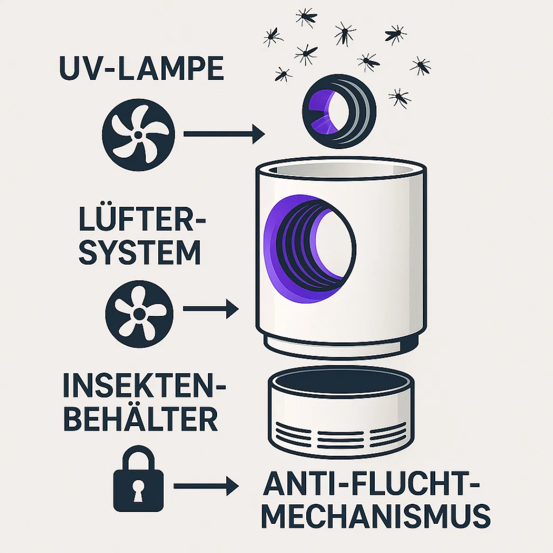 Efficient UV Insect Trap for Indoors and Outdoors