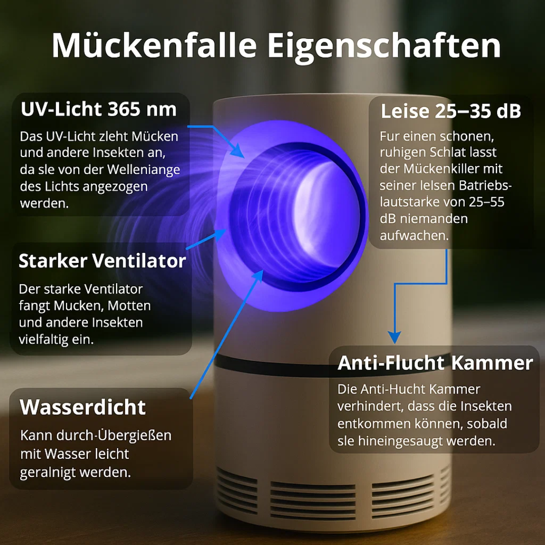Efficient UV Insect Trap for Indoors and Outdoors