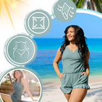 Vielseitiger Badeanzug mit integriertem BH für perfekte Strandmomente