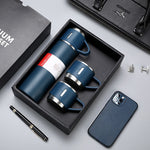 Double-walled stainless steel vacuum flask for coffee