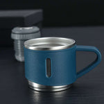Double-walled stainless steel vacuum flask for coffee