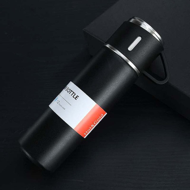 Double-walled stainless steel vacuum flask for coffee