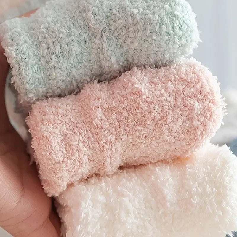 Gemütliche Winter-Socken für Damen | 5 Paar | Weiches Fleece