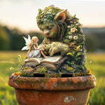 Enchanting garden stake with nature motif made of acrylic