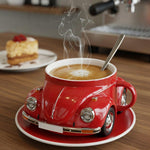 Retro Ceramic Mug with 3D Design – Ideal for Coffee and Tea