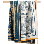 Reversible Cotton Beach Towel in Vibrant Colors | AquaChic