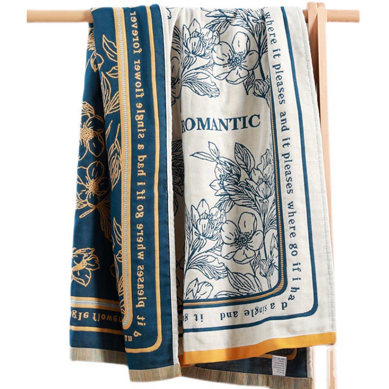 Reversible Cotton Beach Towel in Vibrant Colors | AquaChic