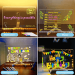 LED Drawing Board – Reusable Writing Tablet with Light Pen