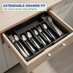 Adjustable Cutlery Drawer Organizer – 33–57 cm