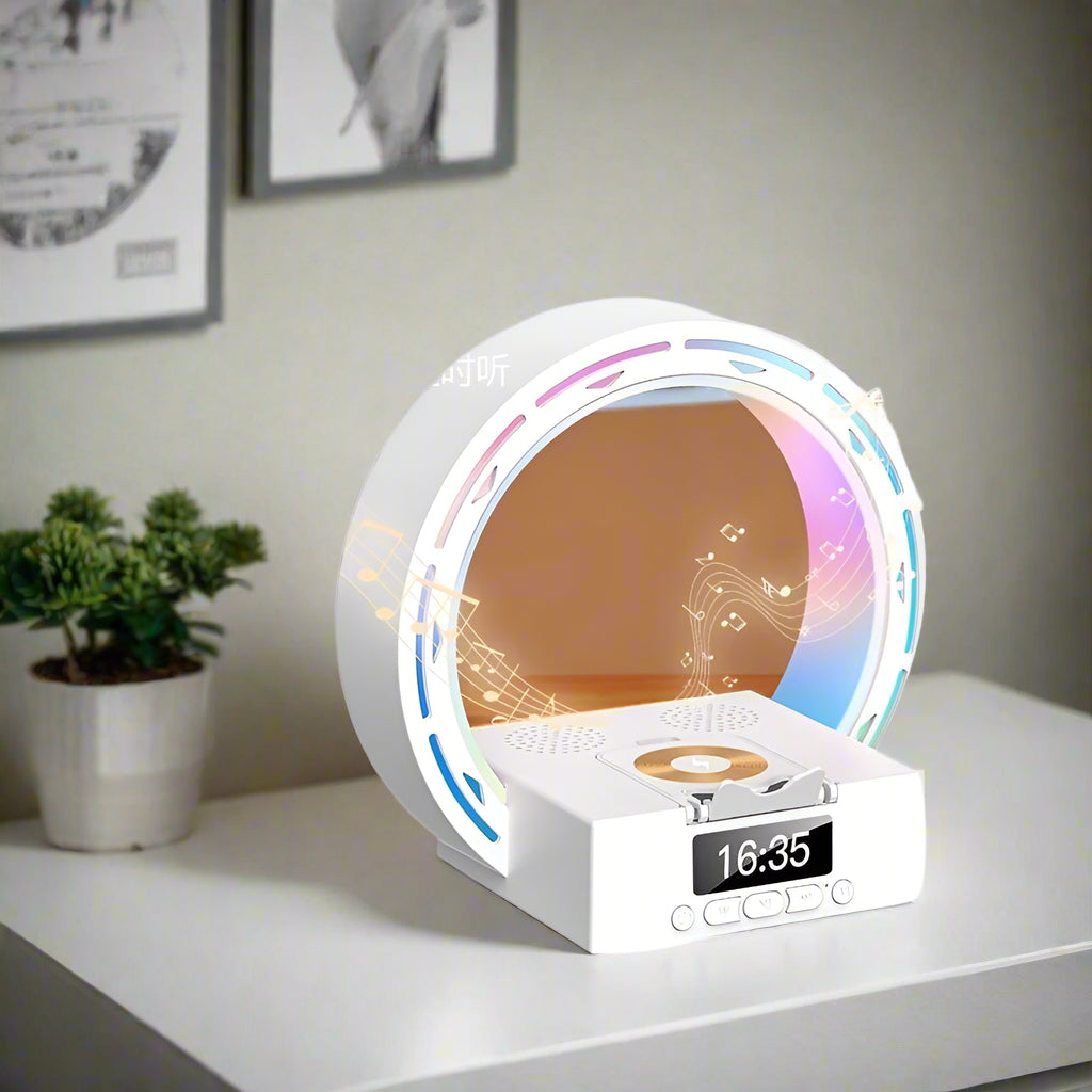 Multifunctional Bluetooth lamp with integrated charging station and alarm clock
