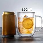 Elegant Borosilicate Glass Insulated Mug – Heat-Resistant & Stylish