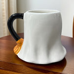 Ghostly Charms | Halloween Mug with Cheerful Ghost