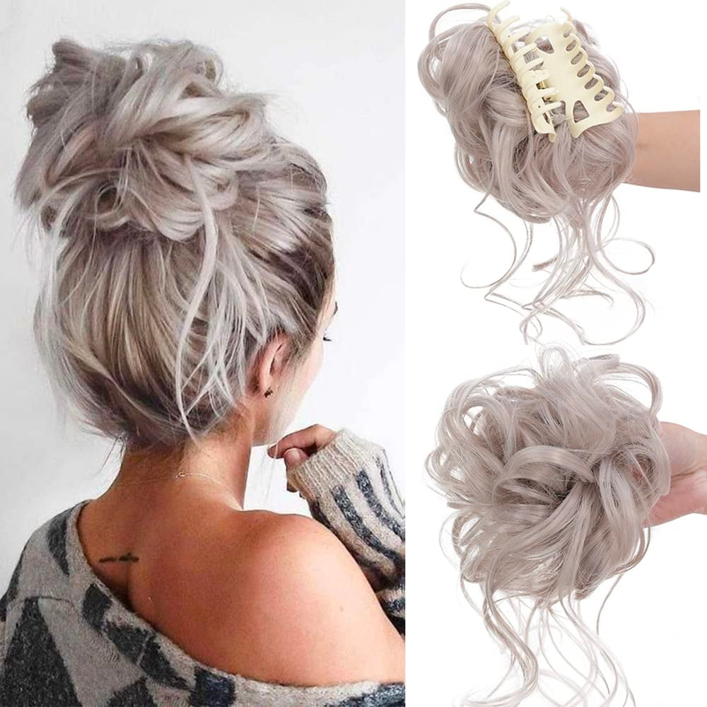 Hair clips for curly bun hairstyles