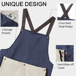 Work Apron with Crisscross Straps