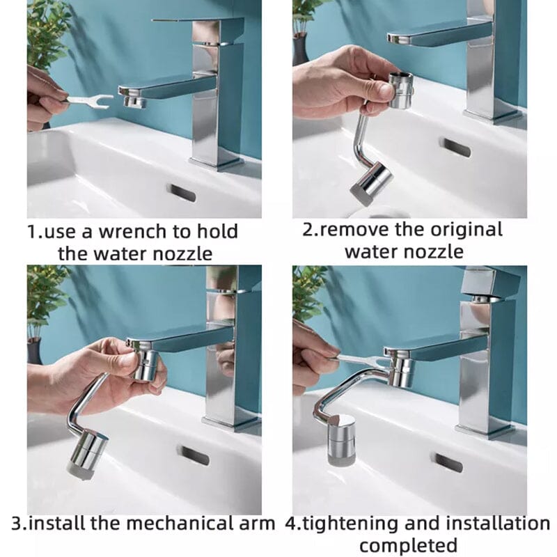 FlexiFlow - Innovative 1080° Dreharmatur für mühelose Wasserlenkung