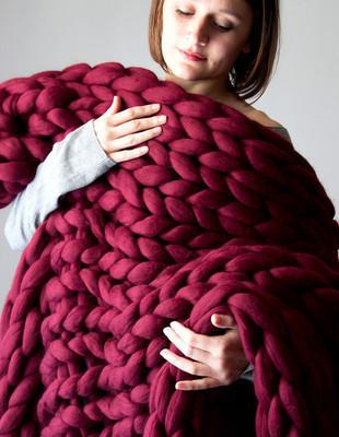 Cozy knitted blanket for ultimate comfort
