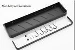Black aluminum corner shelf without drilling - Voltyx