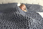 Cozy knitted blanket for ultimate comfort