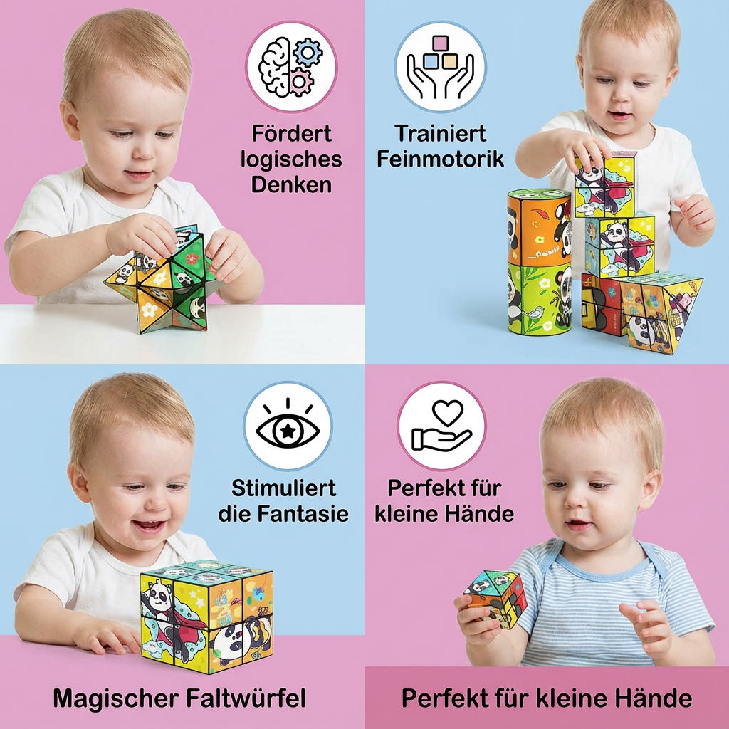 Foldable Cube for Children – Toy for Play and Learning