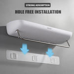 Wall Mounted Shower Caddy No Drilling – With Towel Bar & Drain Holes