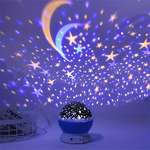 Sternenprojektor Nachttischlampe mit Musik und buntem Lichtspiel
