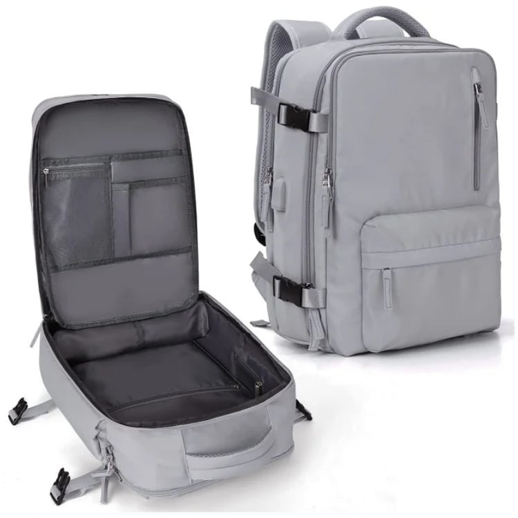 ReiseRucksack | Großer, Wasserdichter Rucksack für Frauen – Sicher & mit USB-Anschluss