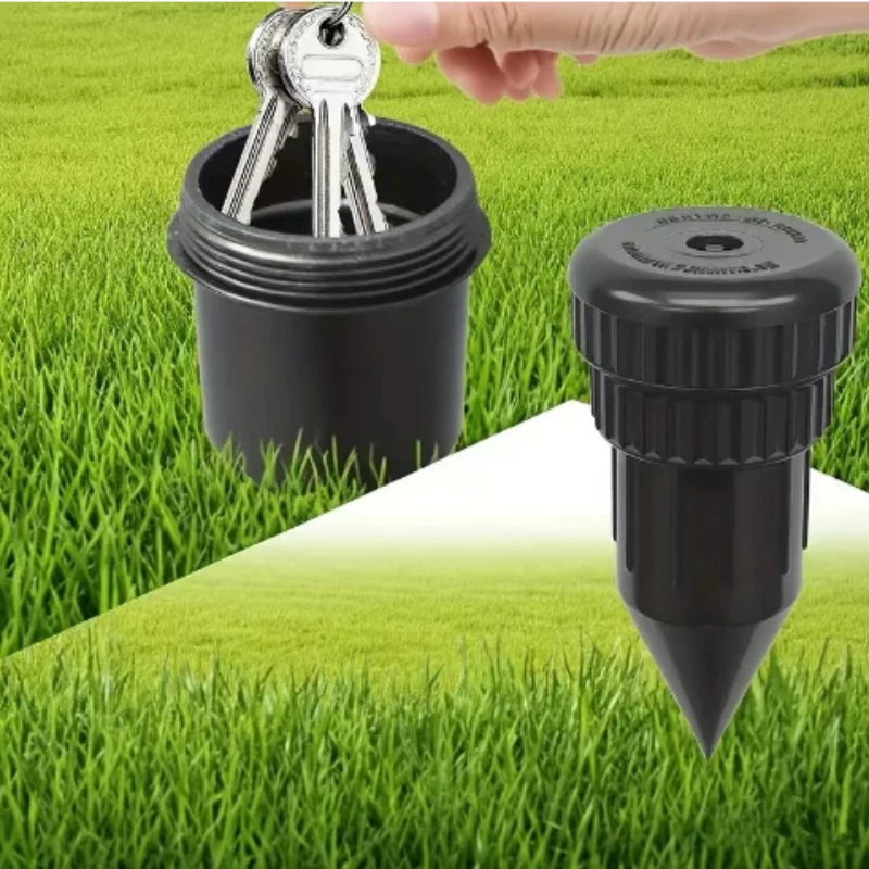 Key safe in lawn sprinkler design