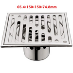 Elegant shower floor drain with tile integration