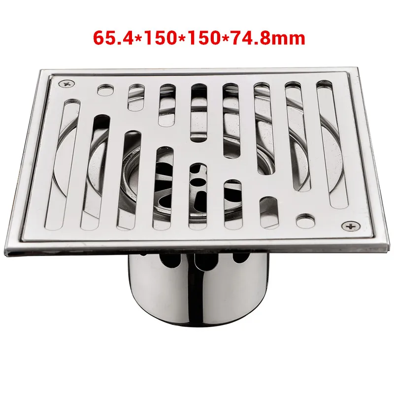 Elegant shower floor drain with tile integration