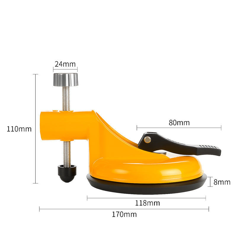 Precision Aligner with Vacuum Function and Adjustment Screw – for Tiles, Glass & Wood