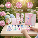 Children's playset with magnetic fashion pieces