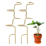 Stabile Pflanzenstütze mit Blattmotiv | 32 cm