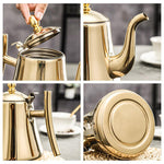 Elegant Stainless Steel Teapot with Removable Infuser – 1L, 1.5L, 2L