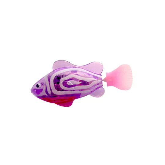Electronic swimming fish with LED lighting