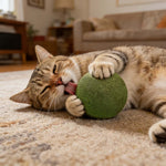 Katzenminzbällchen für spielerische Zahnpflege