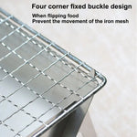 Portable Foldable Stainless Steel Grill for Camping and Picnics