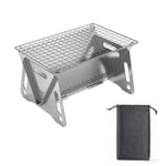 Portable Foldable Stainless Steel Grill for Camping and Picnics