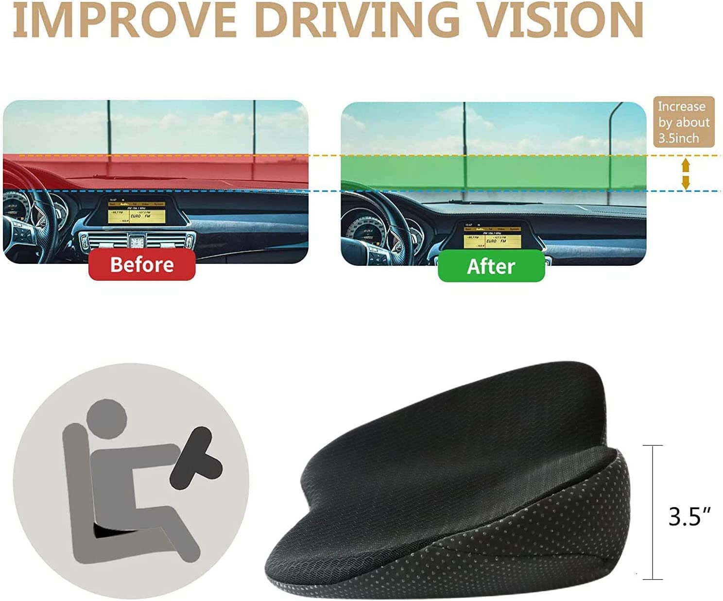 Verbessern Sie Ihren Fahrkomfort mit dem ComfortLift Kissen